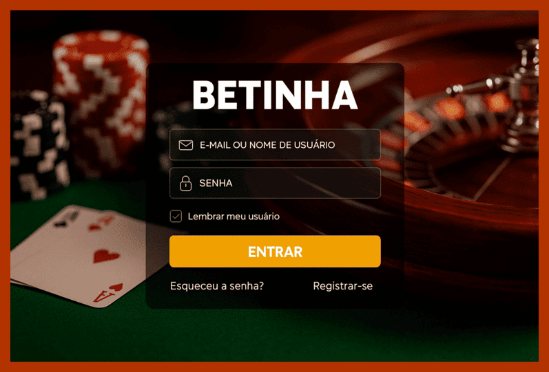 Criar uma nova Conta no plataforma BETINHA